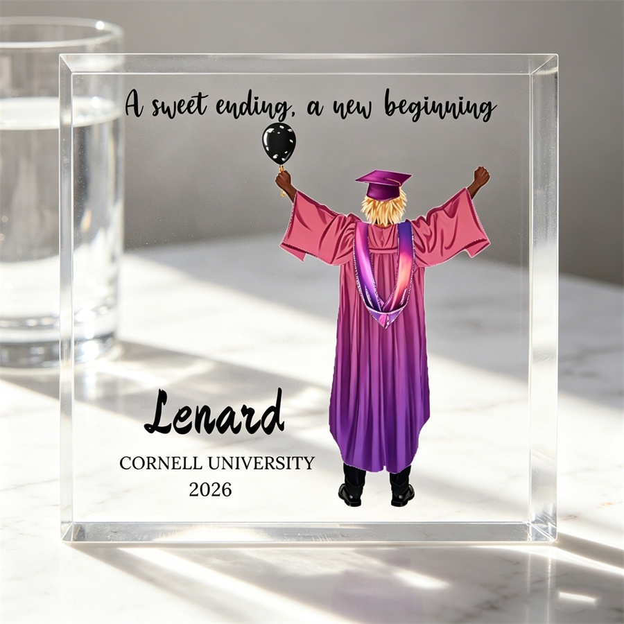 Personalized Graduation Acrylic Photo Block Gift